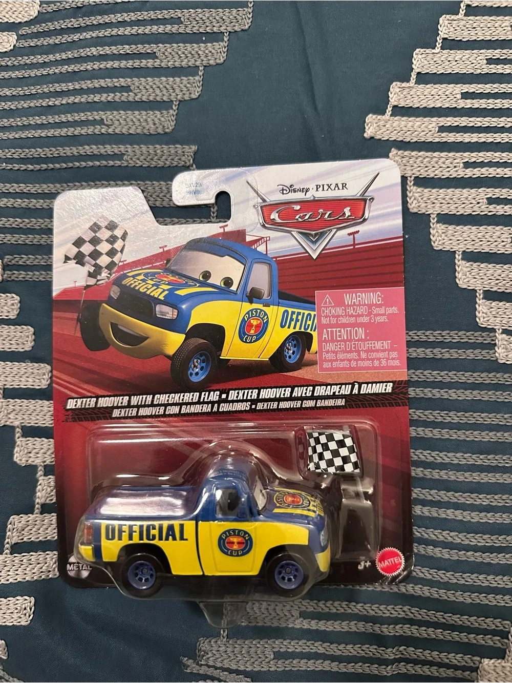 NEW Disney Pixar Cars Dexter Hoover with Checkered Flag